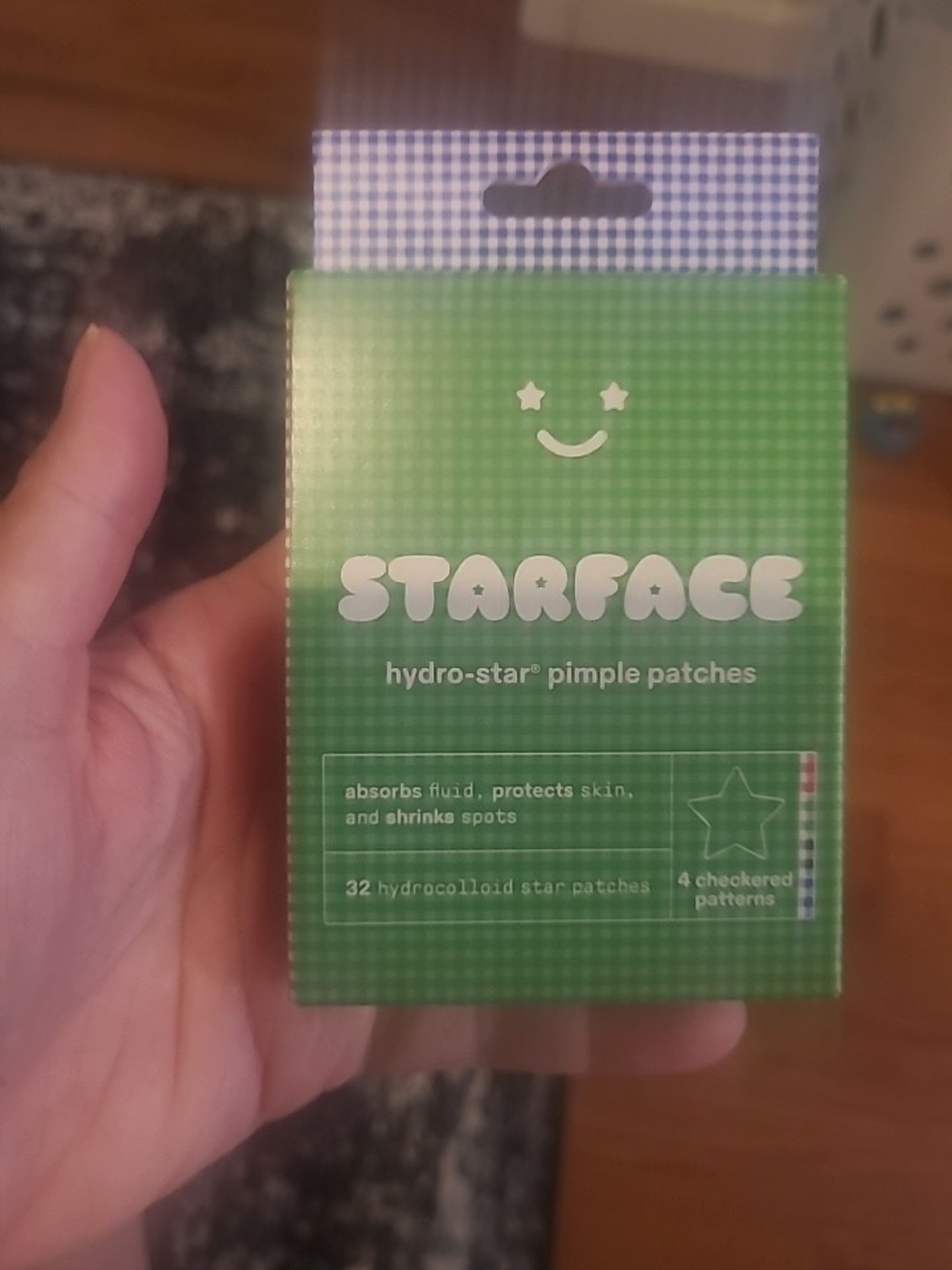 Starface Hydro-Star Checkered Pimple Patches 32ct Hydrocolloid Acne Care